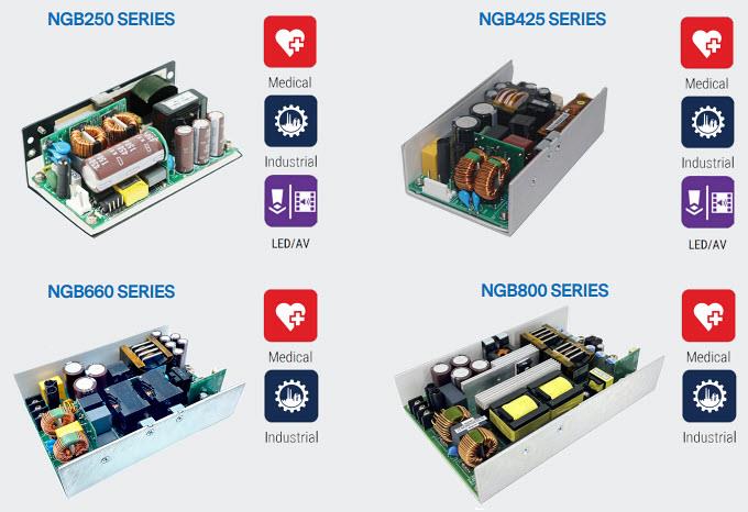 Infographic - Advanced Energy / SL Power NGB250/NGB425/NGB660/NGB800 Power Supplies